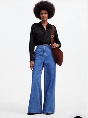 Madewell silk flap pocket Button-Up shirt. Size XXL.